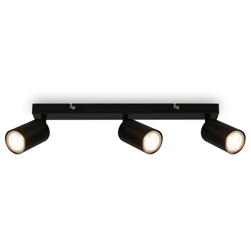 Spot Tib noir GU10 3 x 9 W BRILONER