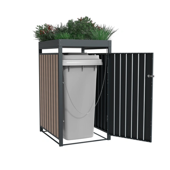 Mülltonnenbox »Planta«, BxHxT: 68 x 124,5 x 84 cm, für 1x 240 L Mülltonnen, Stahl