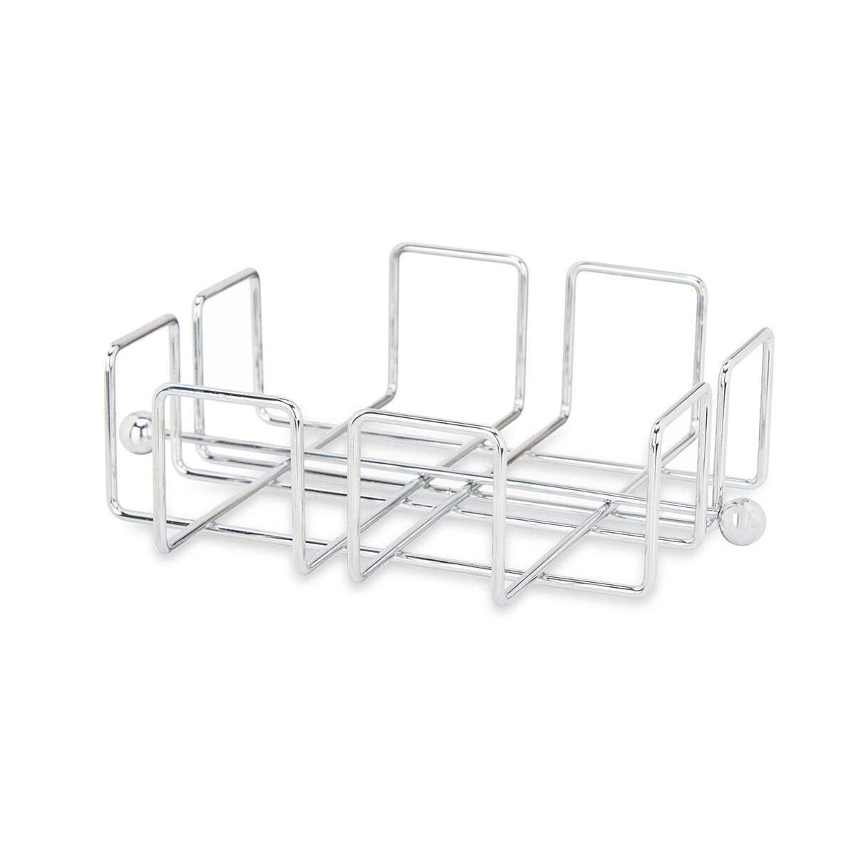 Porta guardanapos em metal cromado