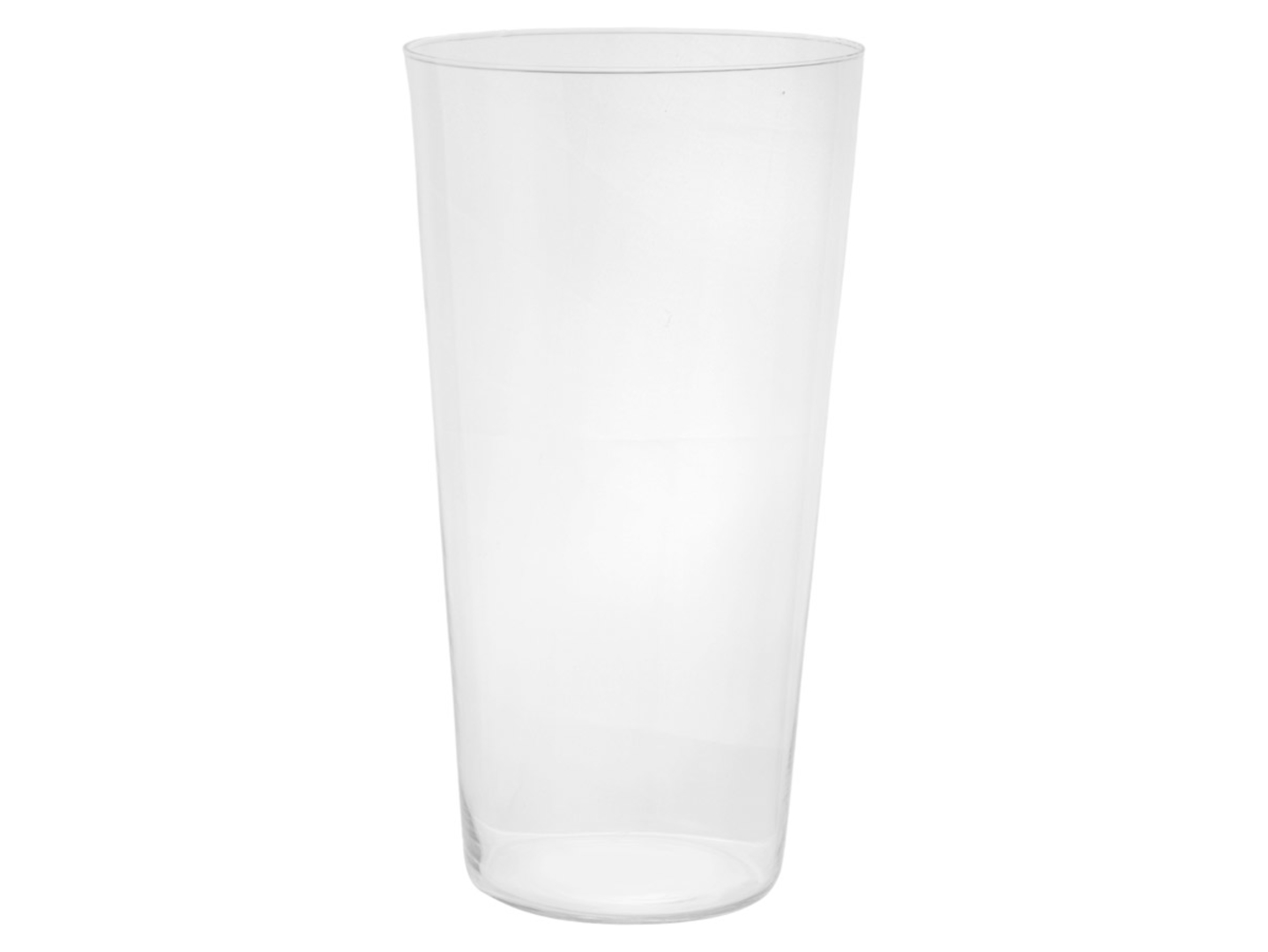 Wazon szklany Stożek 29,5 cm transparentny