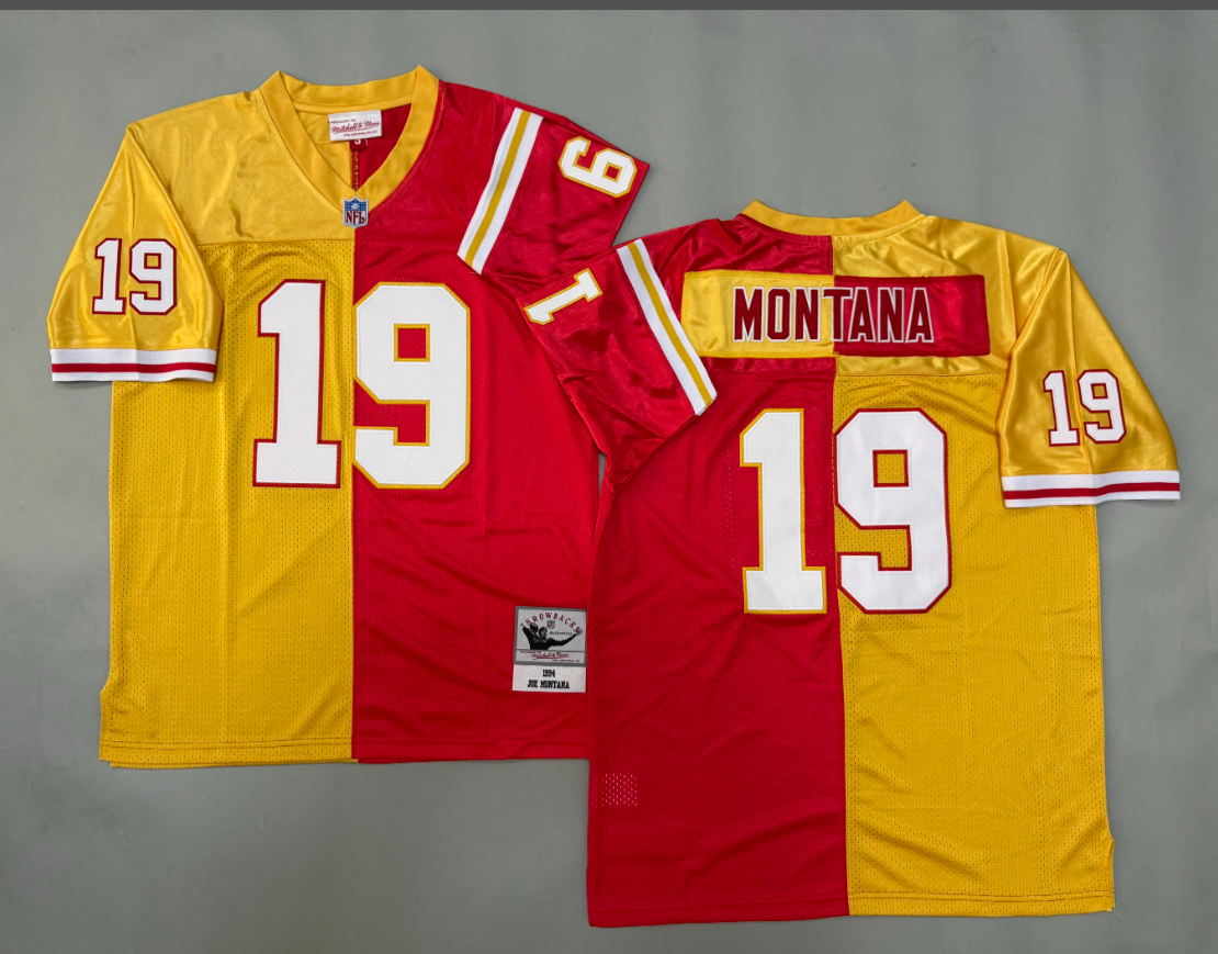 Joe Montana Kansas City Chiefs Authentic Split Throwback Retired Player Jersey