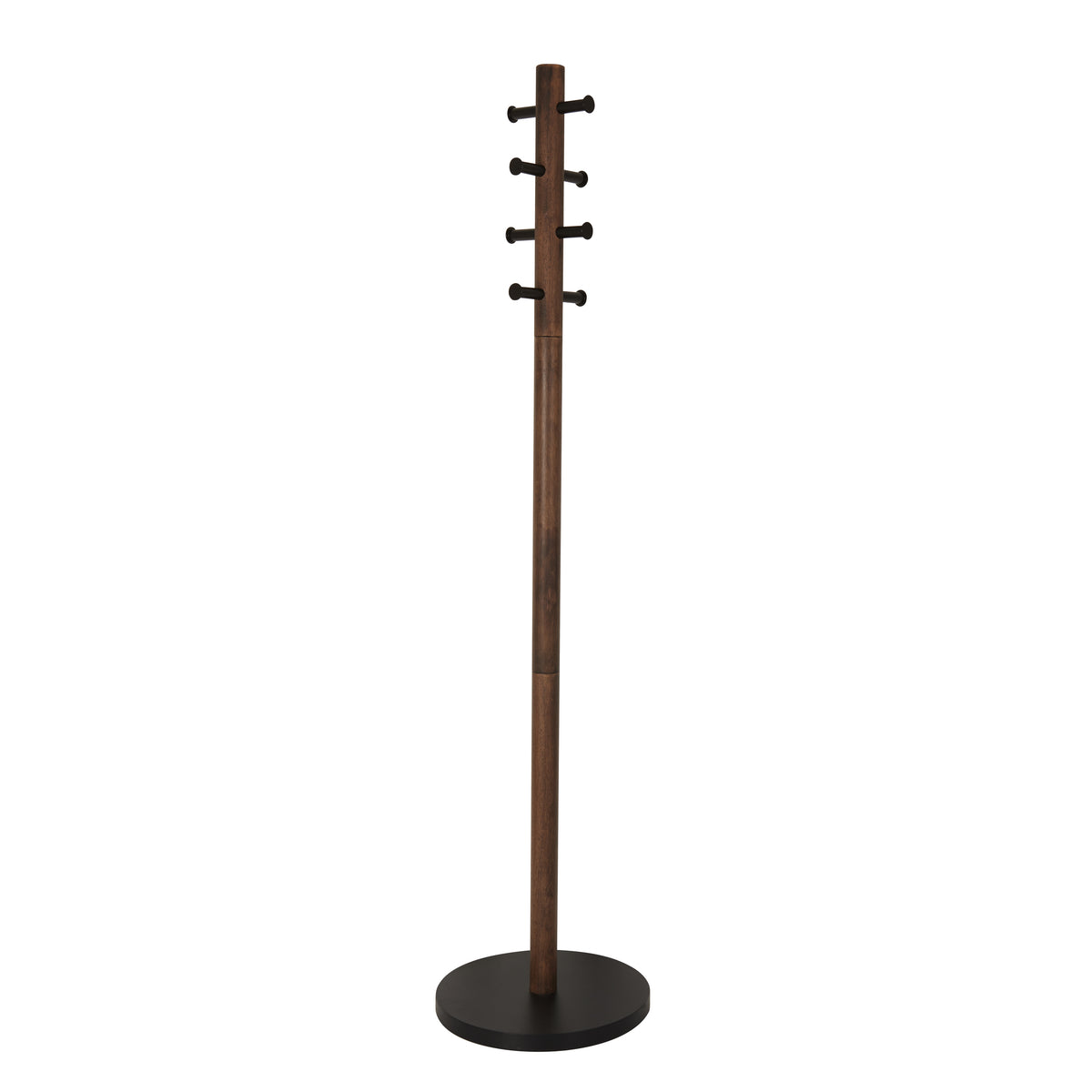 Umbra kapstok Pillar - 40 x 40 x 168 cm - Zwart/walnoot
