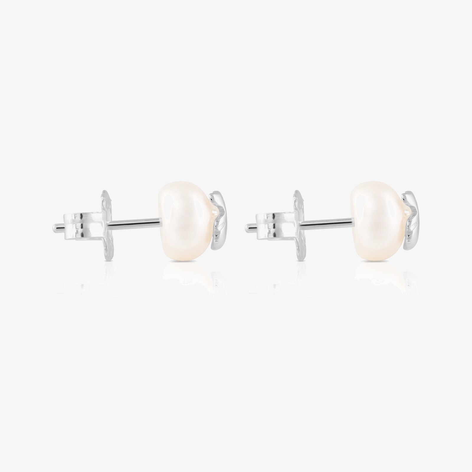 Pendientes de plata y perlas TOUS Bear