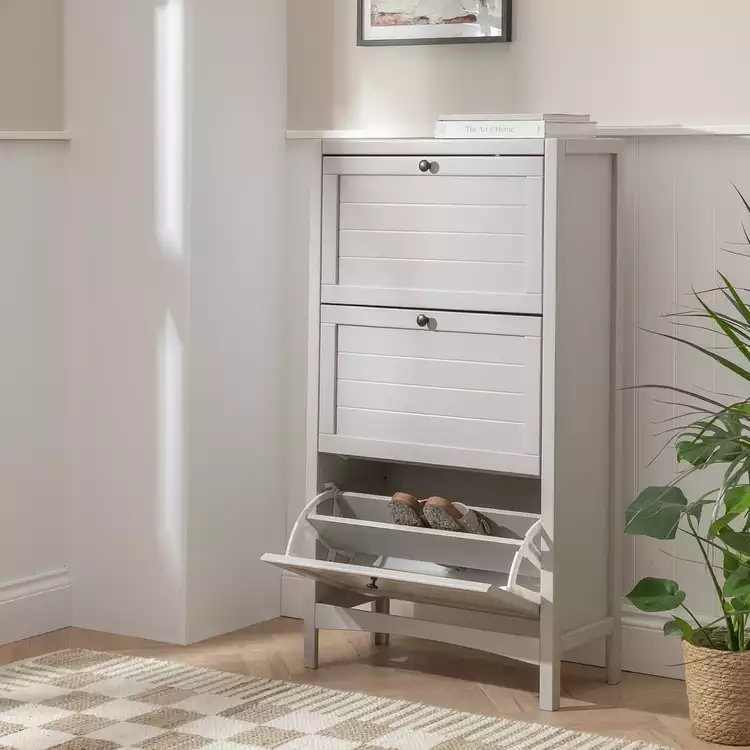 Habitat Bournemouth Shoe Storage Cabinet - Grey