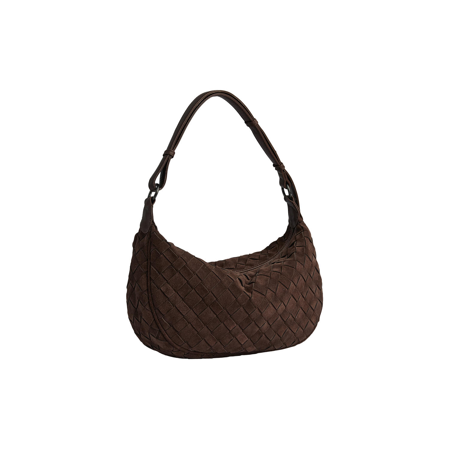 MuseMBG Bag Suede Weave, dark brown