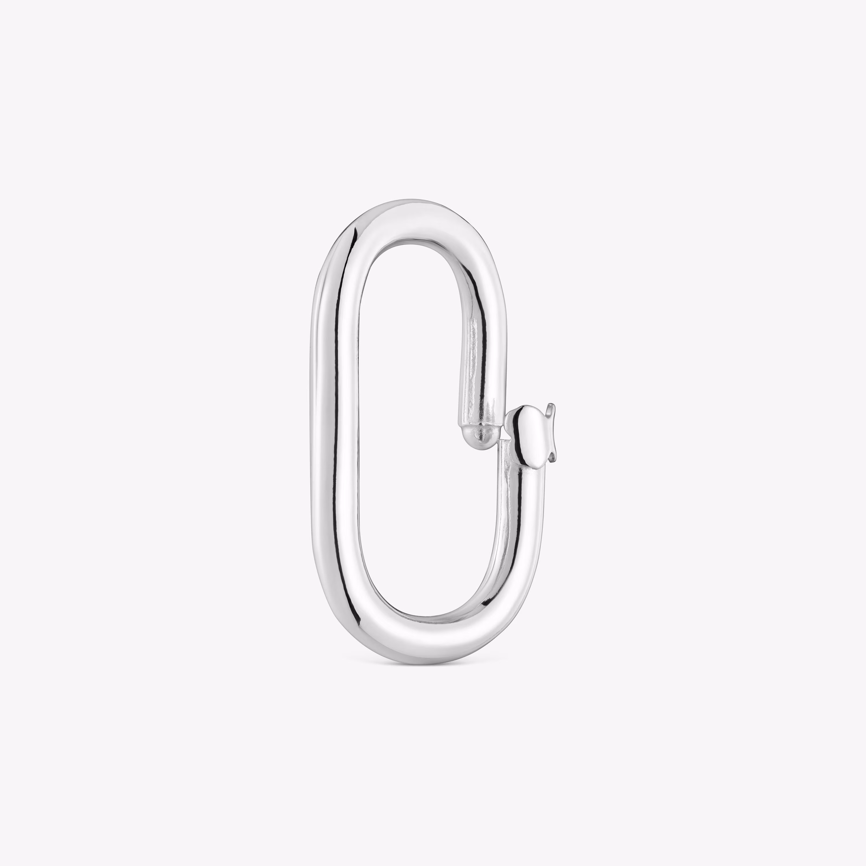 Anilla grande de plata Hold Oval