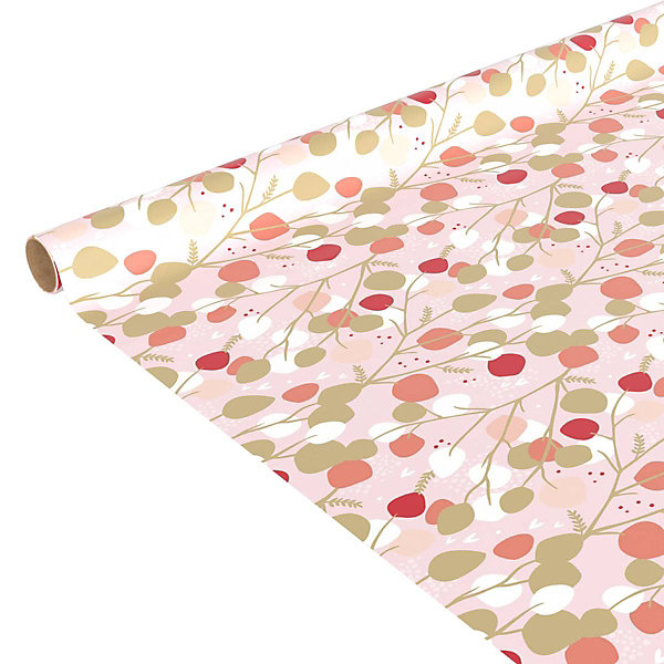 Papier cadeau classique 200x70cm rose - feeric lights &christmas