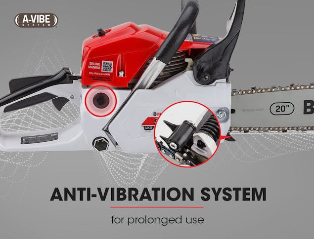 NNEMB 62CC Petrol Commercial Chainsaw 20 Bar E-Start Pruning Chain Saw