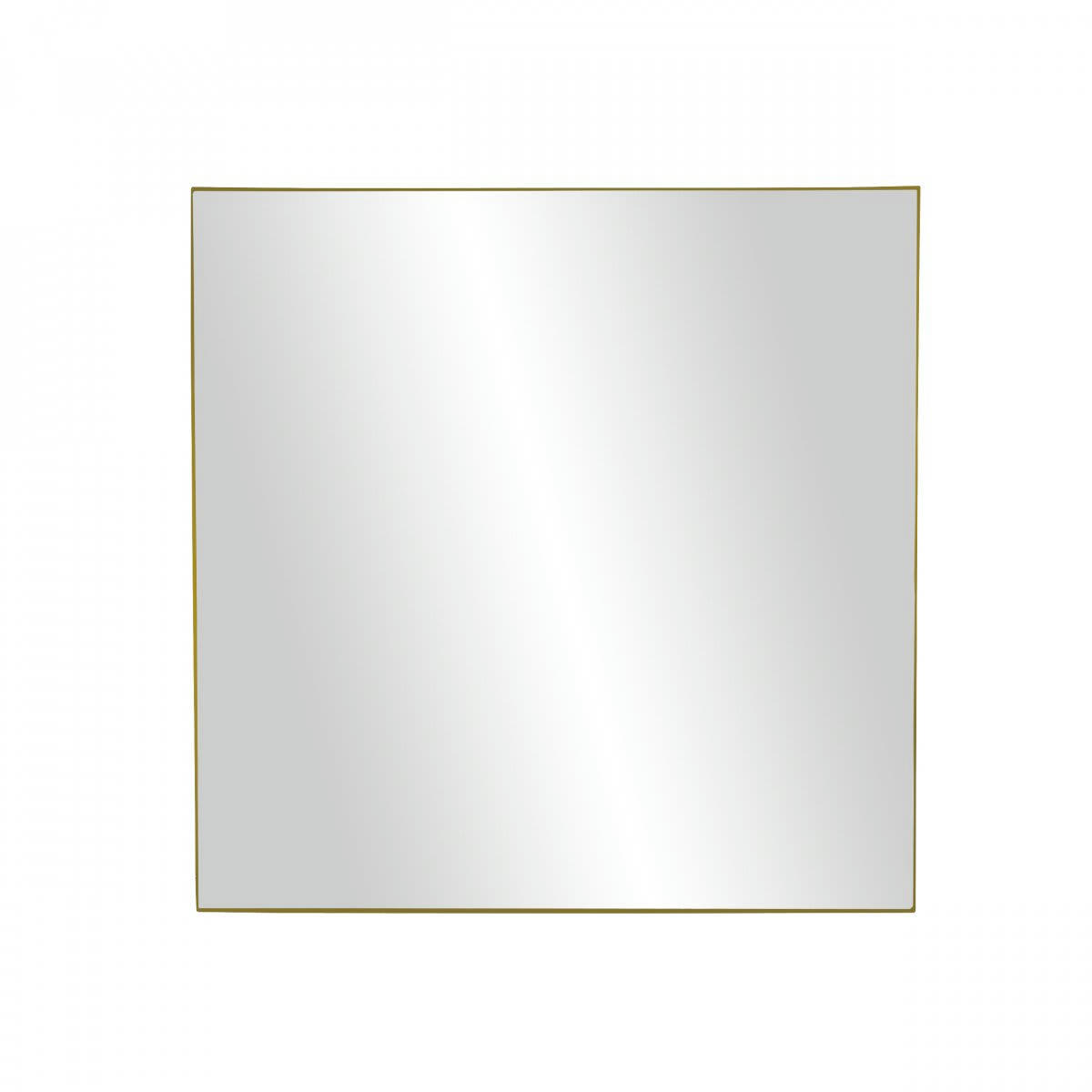 PALACE - Miroir carré 80cm contour en métal doré