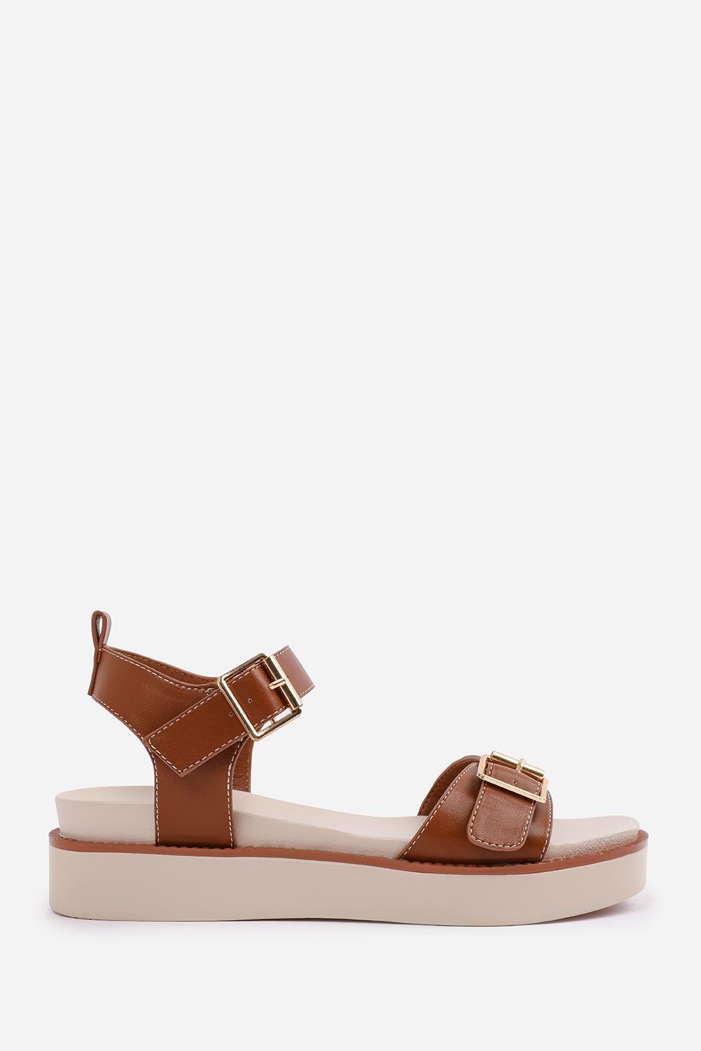 Where's That From Kavia' Double Buckle Strap Platform Sandals