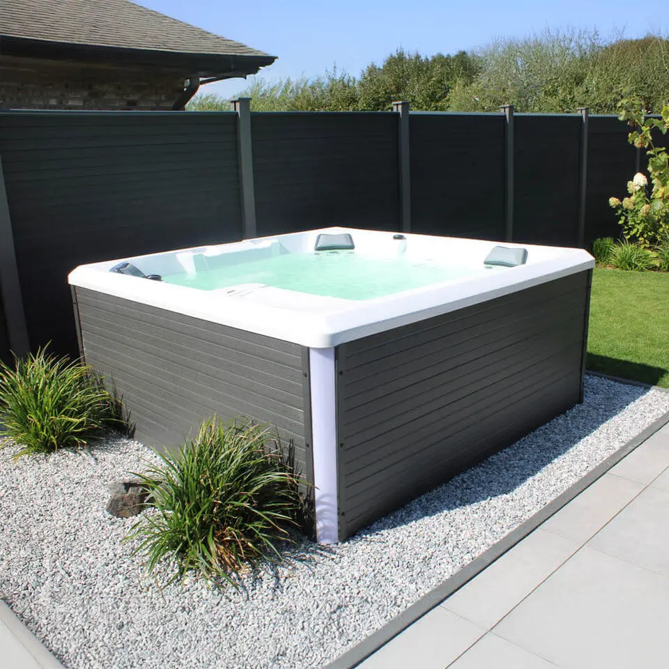 HOME DELUXE Outdoor Whirlpool STREAM BIG Met trap en thermische afdekking