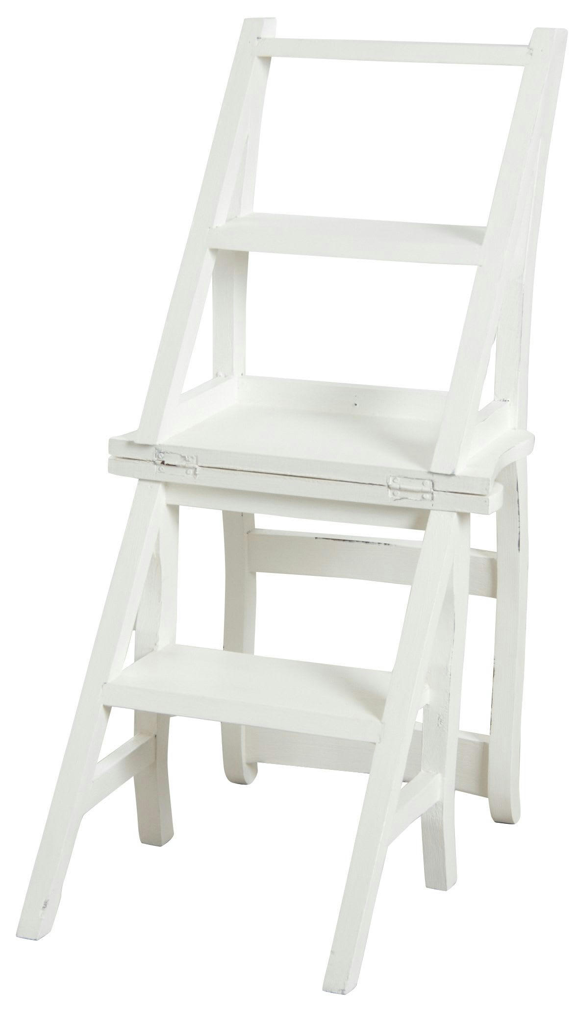 - Chaise escabeau en acajou