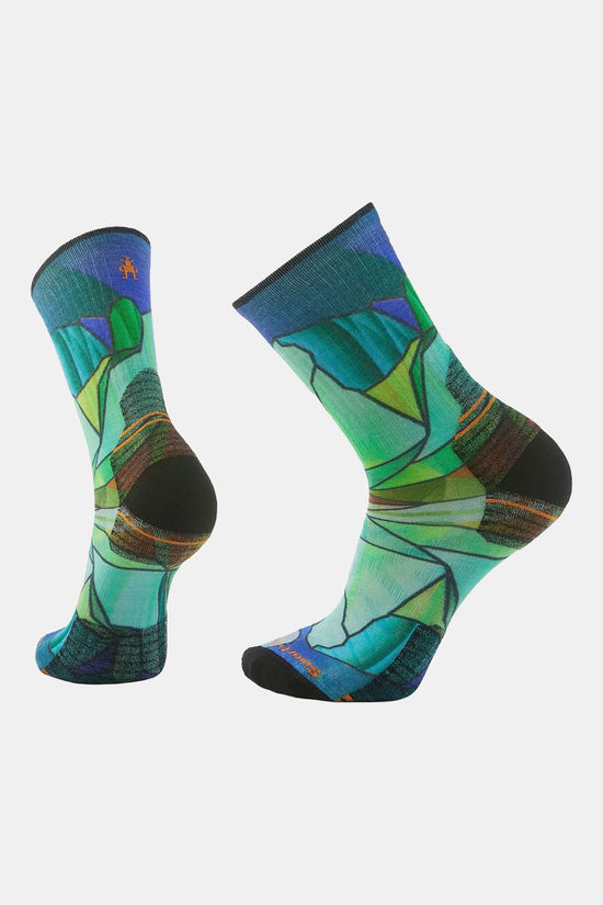 Smartwool Hike Mirror Mountain Print Crew Wandelsok