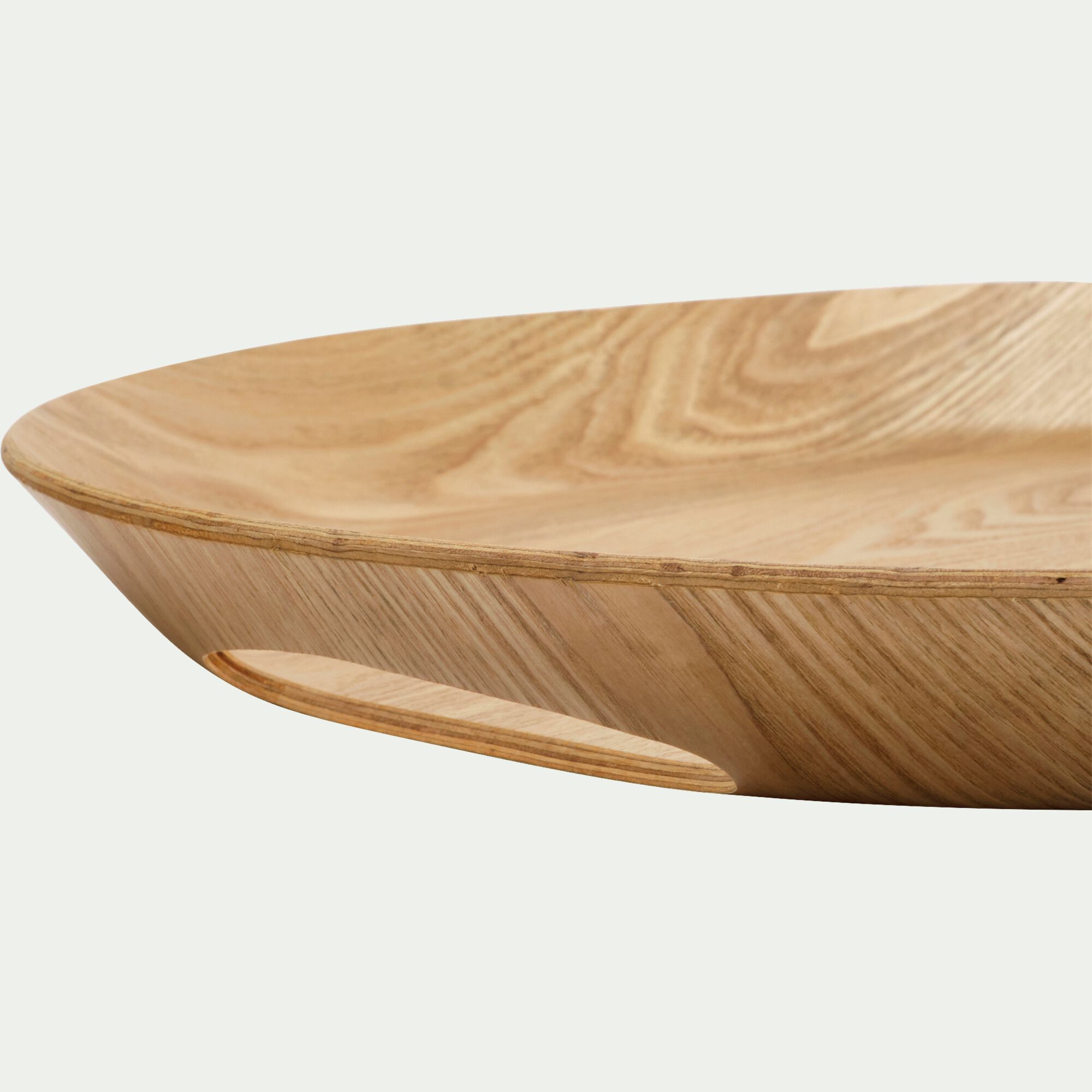 SAULE - Plateau ovale en bois de chêne L46cm - naturel