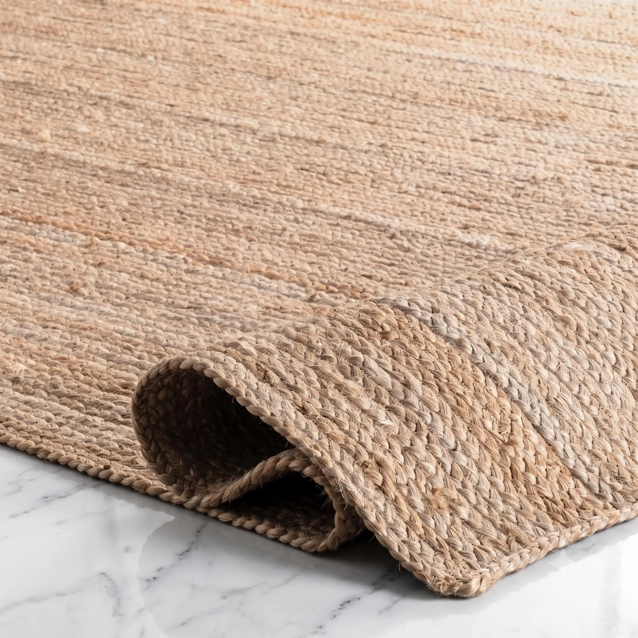 Natural Jute Rug Bohemian Jute Rug Rectangular Jute Rug Braided Large Decor Rug, Jute Area Rug, Square Jute Rug, Jute Runner Rug,