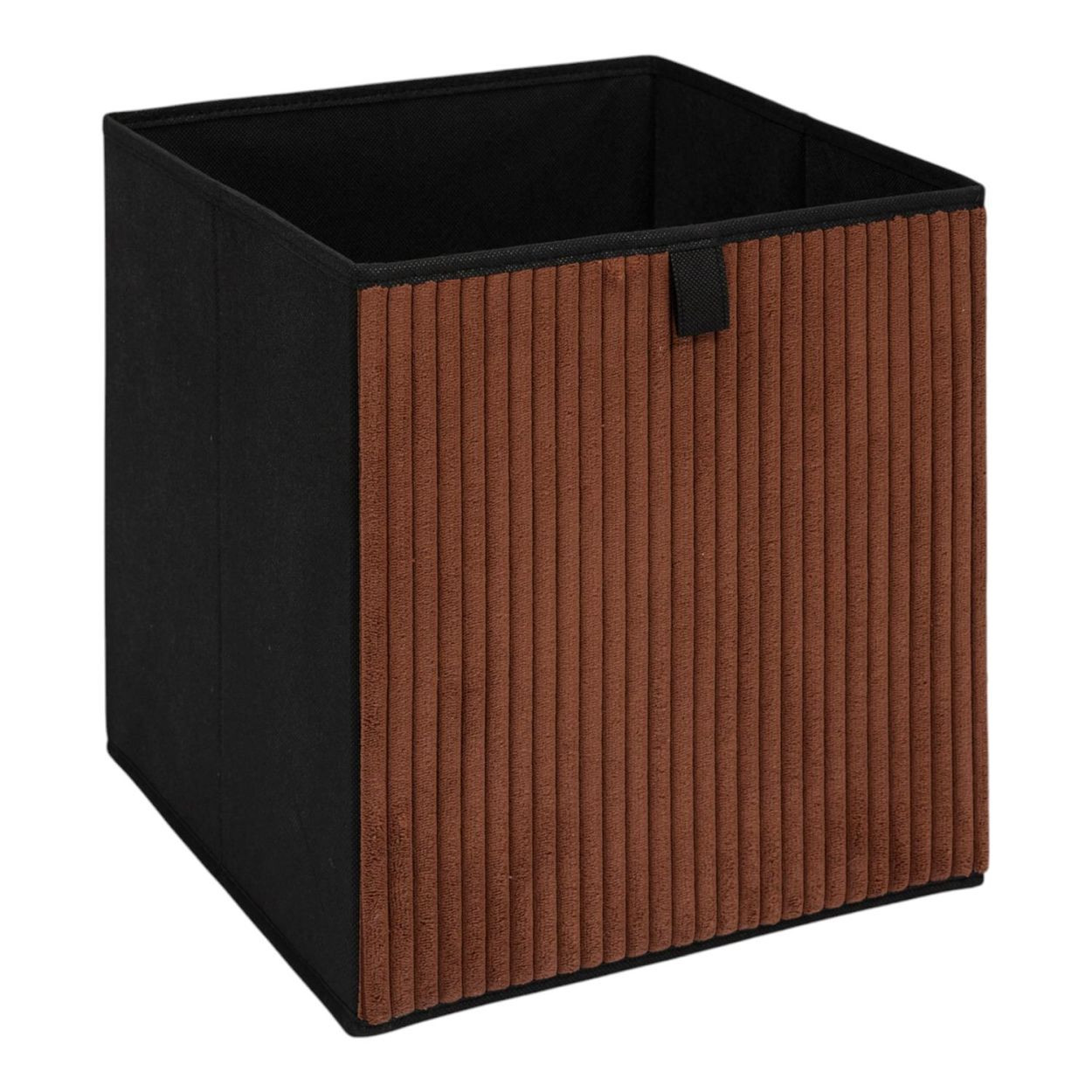 Pojemnik Corduroy Box sztruks miedziany składany 30x30 cm