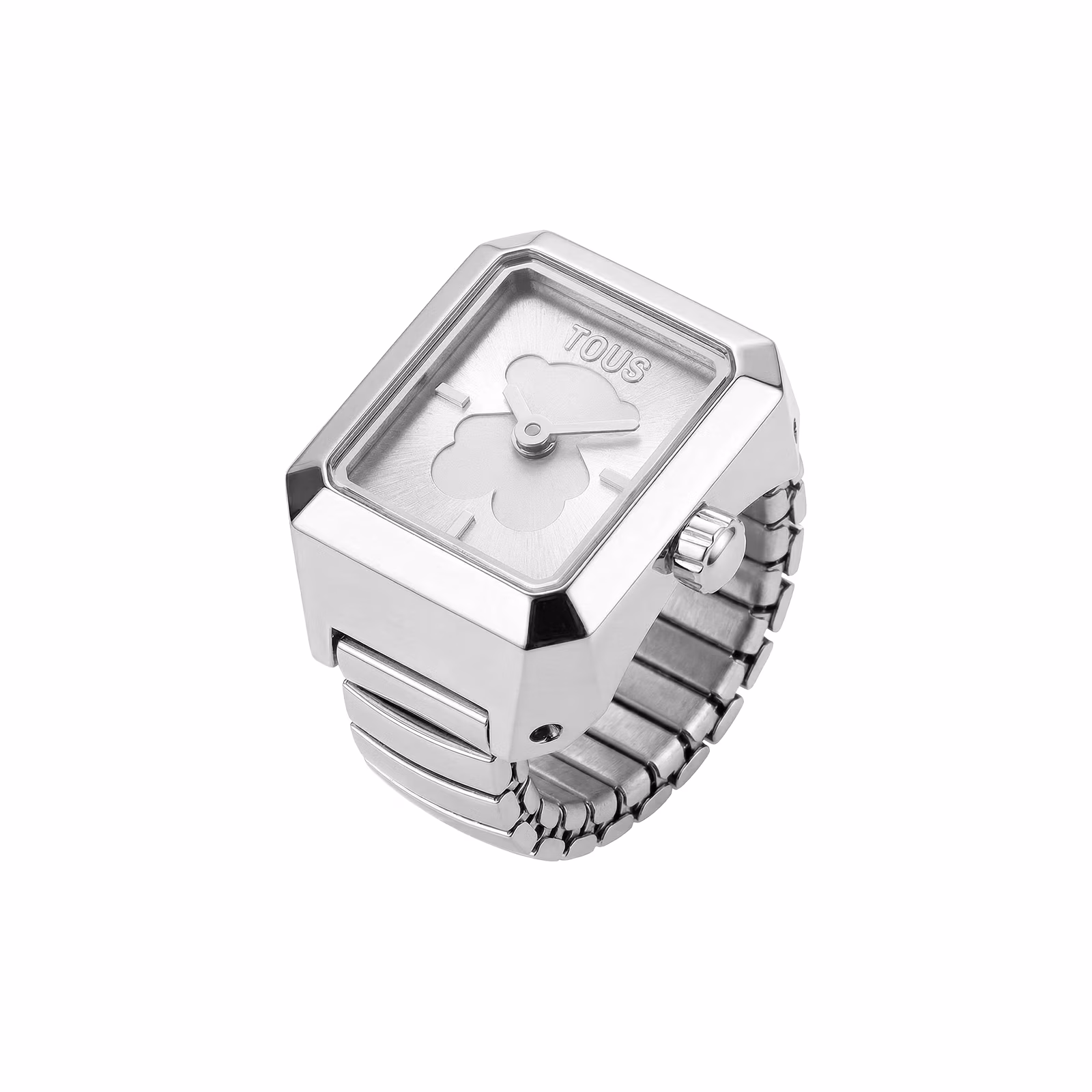 Anillo/Reloj analógico de acero KARAT