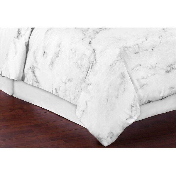Sweet Jojo Designs Black and White Marble Collection 3-piece Comforter Set