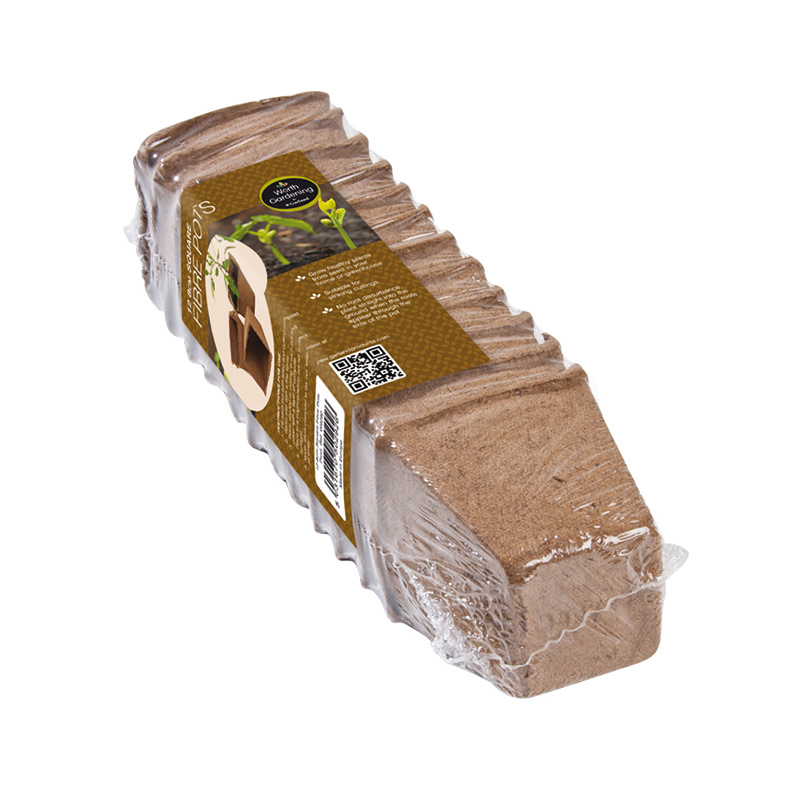 Fiberkruka fyrkantig 8 cm, 12-pack