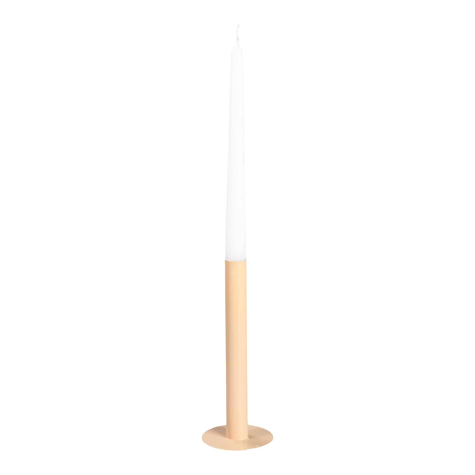Stabkerzenhalter Taupe, ⌀ 8 cm, H 200 mm