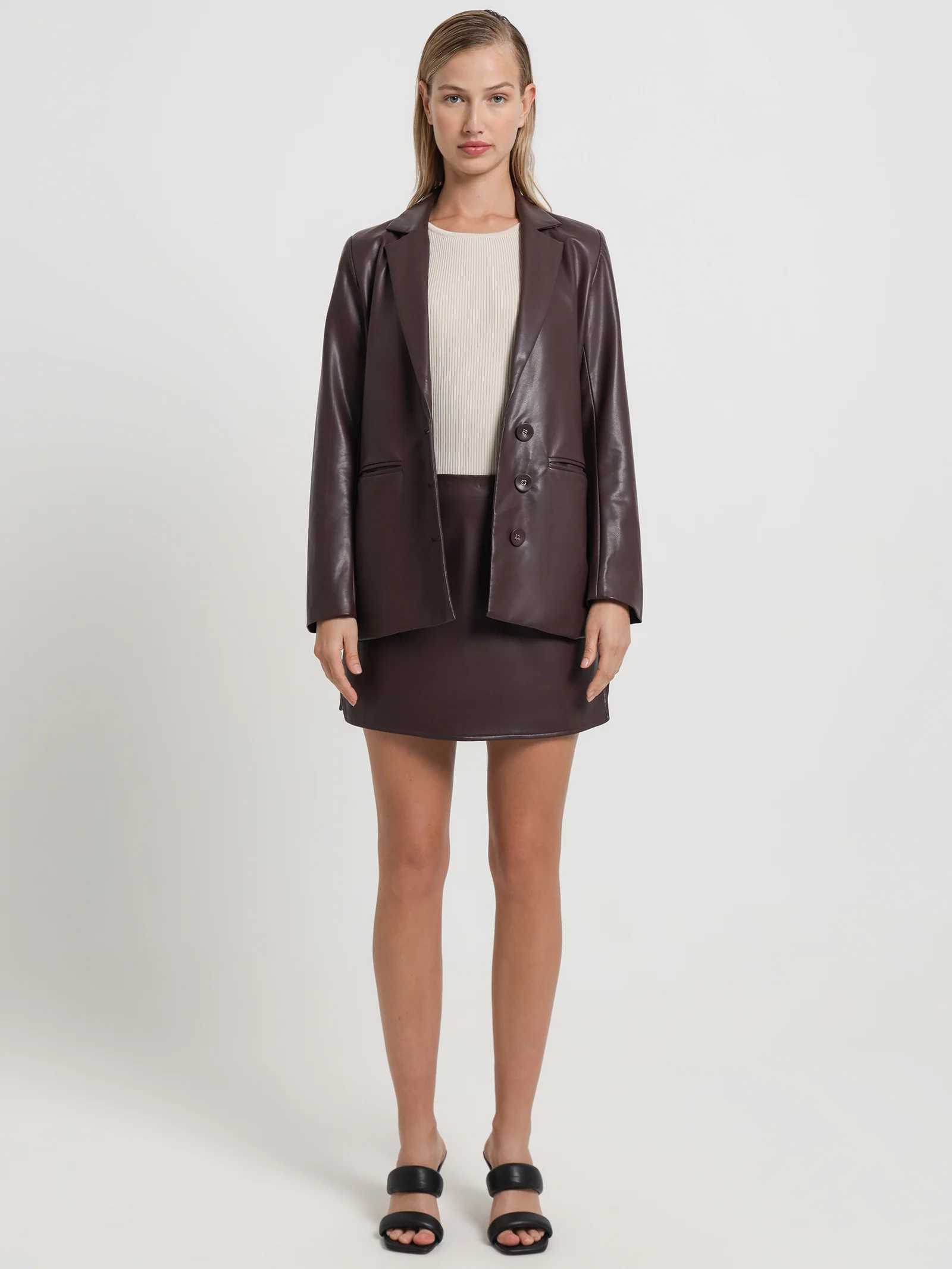 Jax Faux Leather Skirt