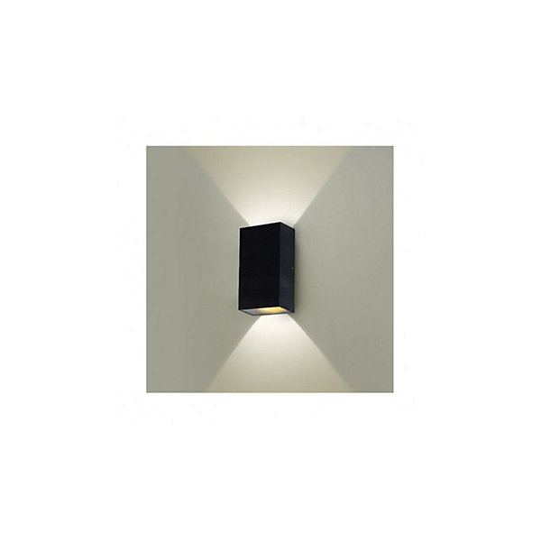 Applique Murale LED 2x5W 690lm Rectangulaire 3000K Gris IP54
