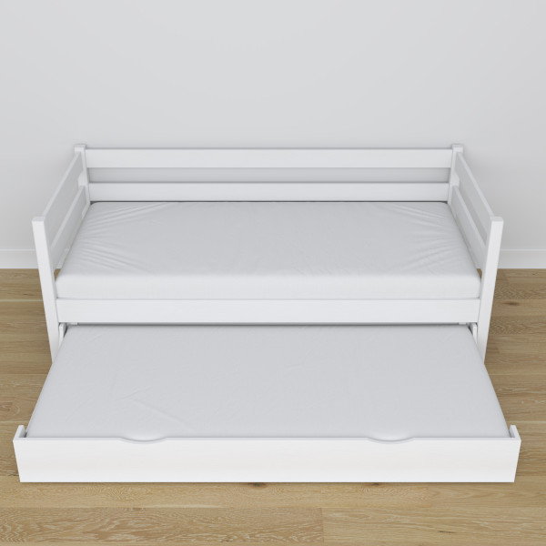 Drewniane łóżko sofa z szufladą na materac N01
