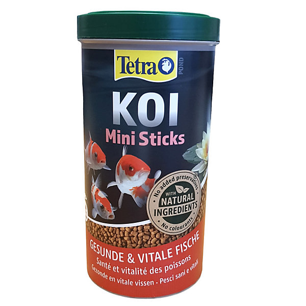 Aliment complet Koï stick junior 1 litre , 370 g pour carpes koï de bassin jusqu'à 15 cm