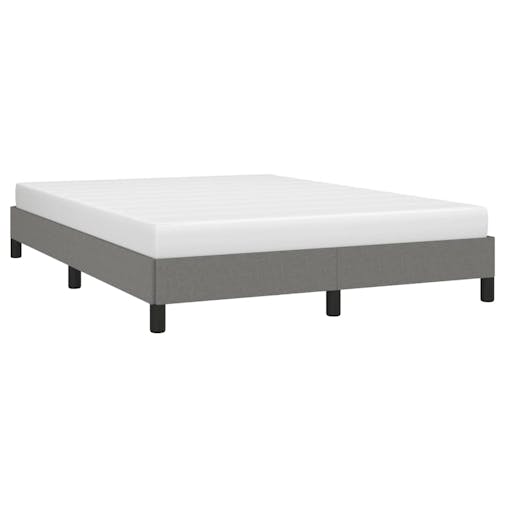 NNEVL Bed Frame Dark Grey 137x187 cm Double Fabric