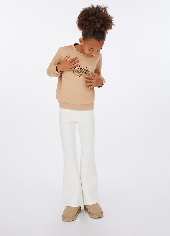 Pantaloni flare in scuba