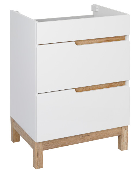 Biały Zestaw Mebli do Łazienki 60cm