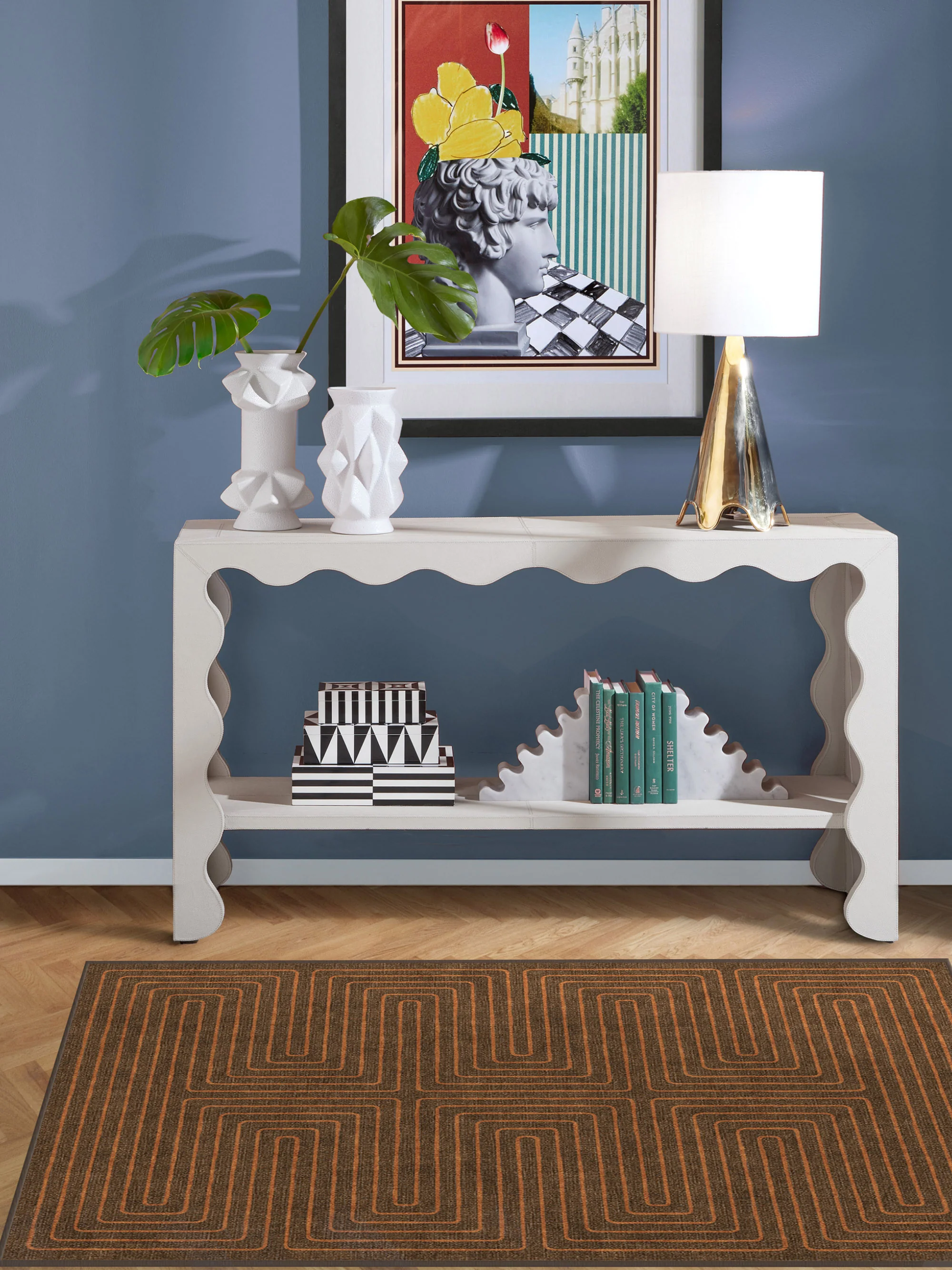 Waschbarer Teppich Labyrinth von Jonathan Adler