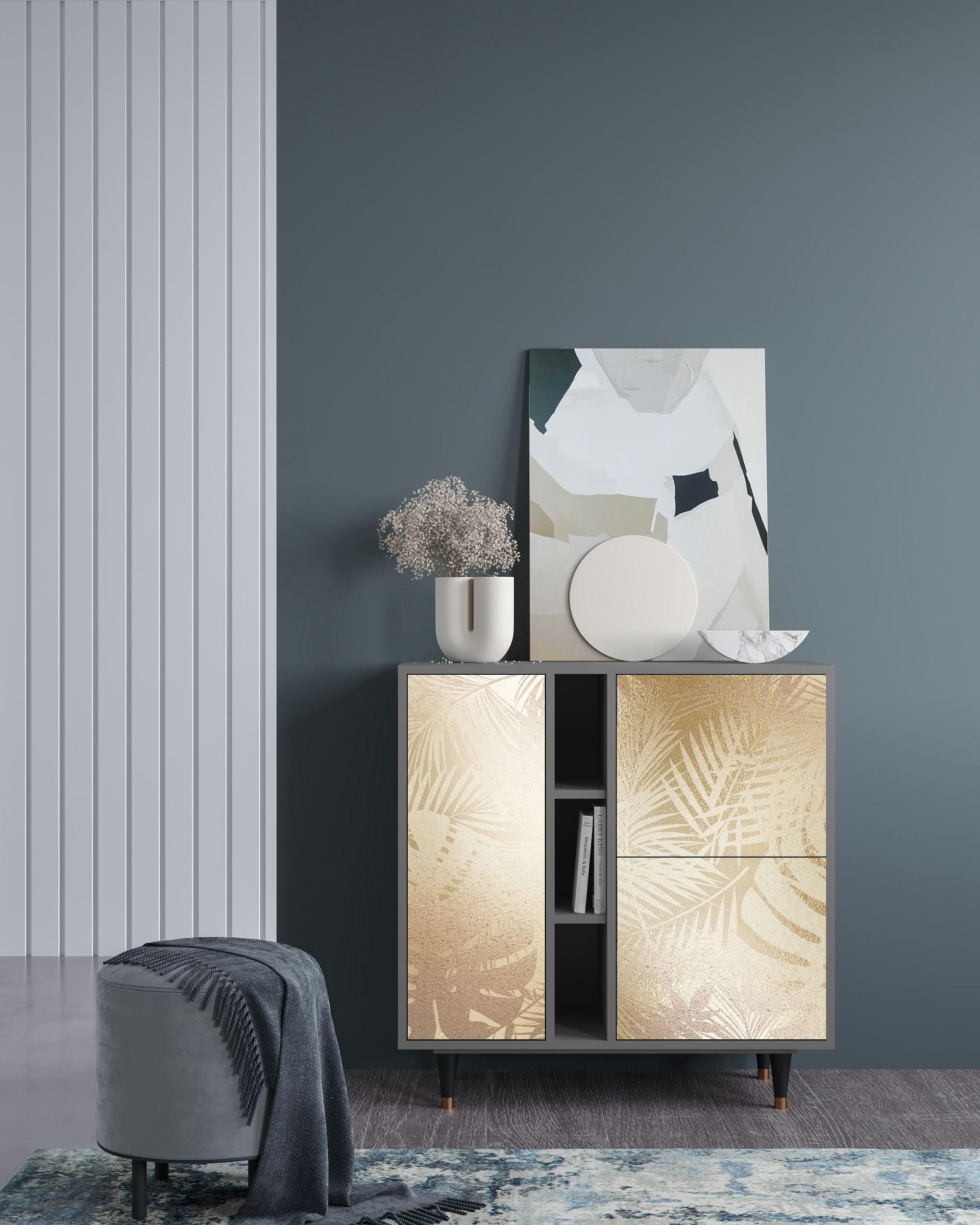 PLANT OF THE DESSERT - Buffet  sable 3 portes L 94 cm