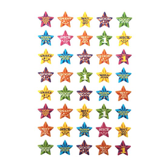 Star Reward Puffy Stickers