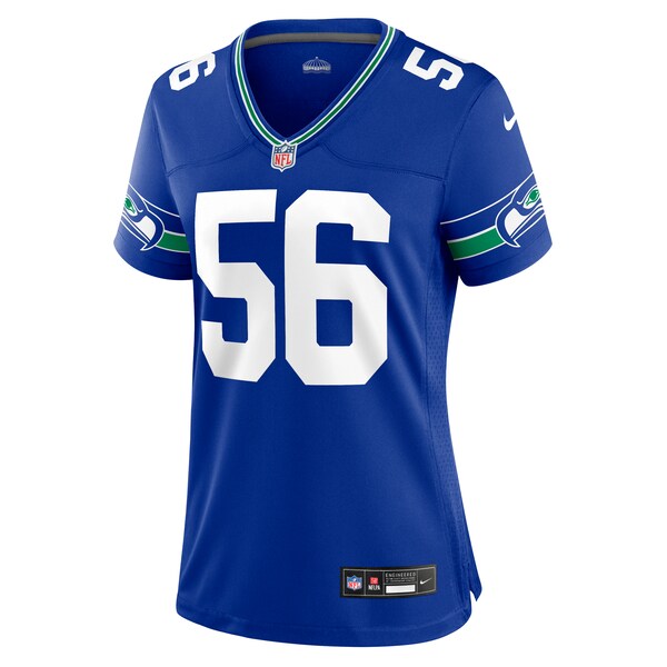 Jordyn Brooks Seattle Seahawks Nike Women's Throwback Player Game Jersey - Royal