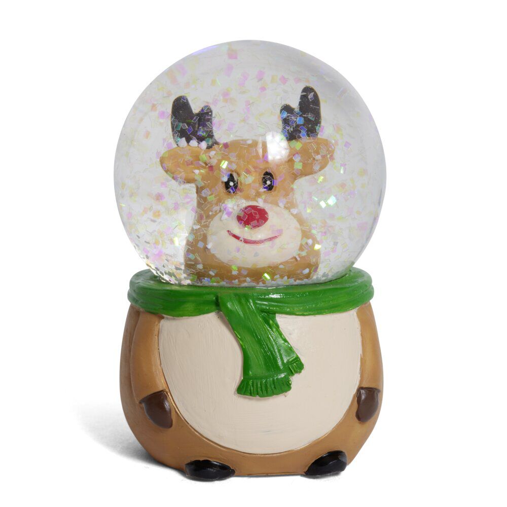 Boule à neige No&euml;l Ø4,5xH7cm
