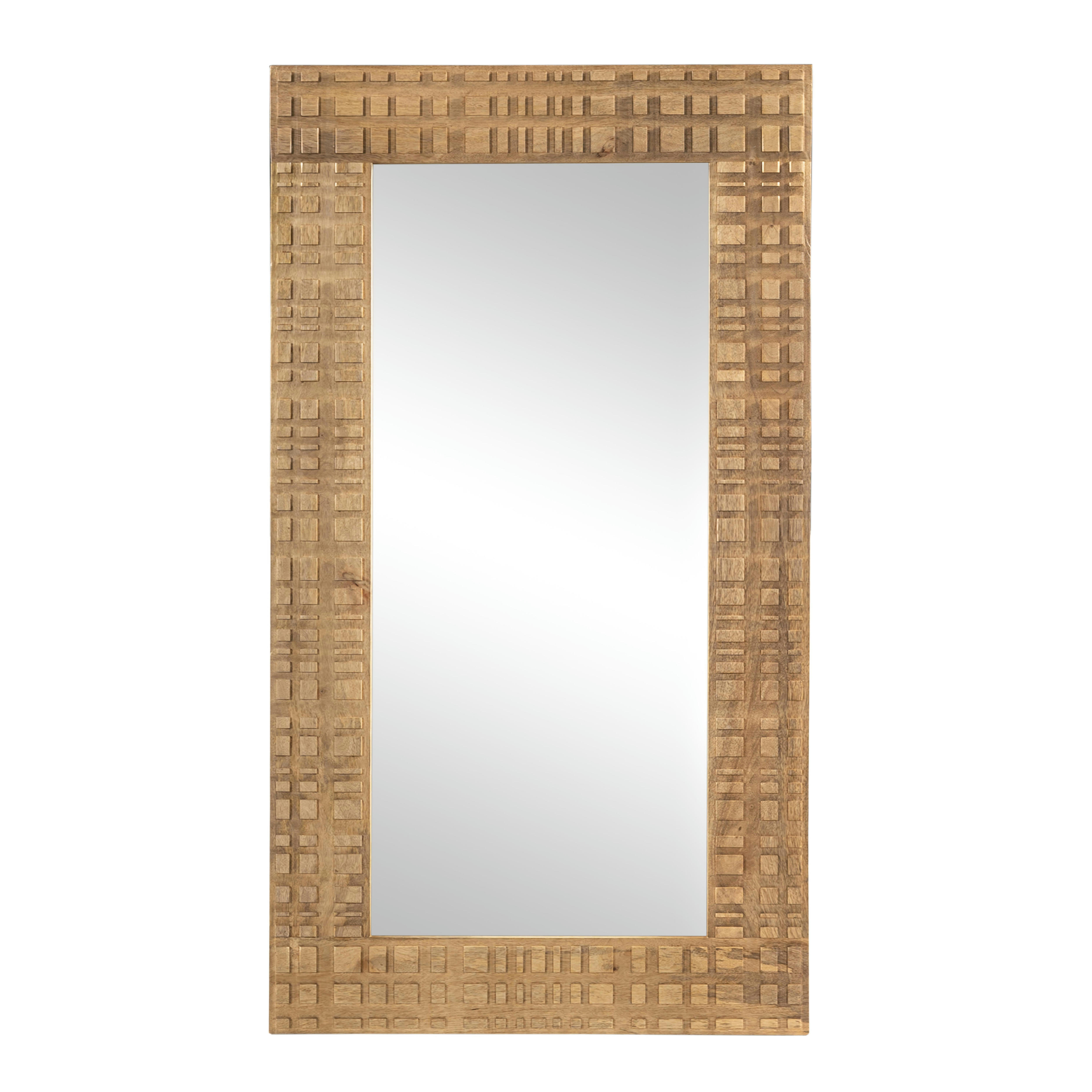 TYKO - Miroir en manguier massif sculpté 150 x 80 cm