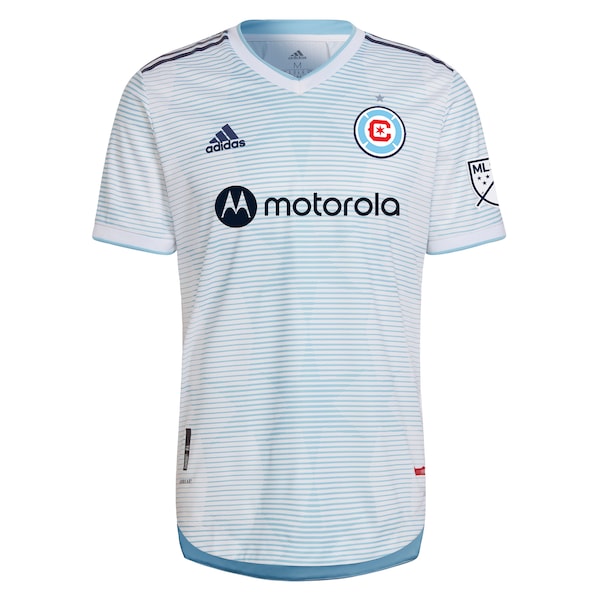 Chicago Fire adidas 2022 Lakefront Kit Authentic Blank Jersey - White
