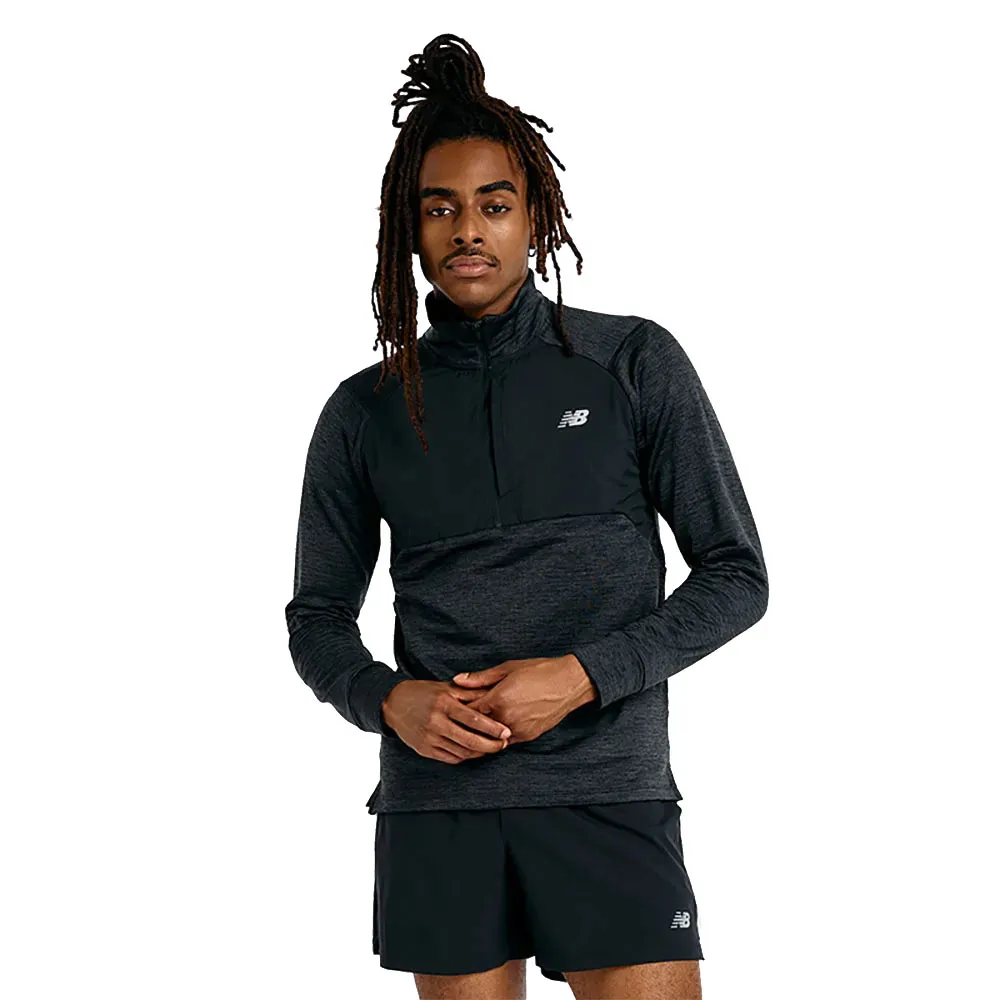 New Balance Athletics Heat Grid half zip long sleeve T-shirt
