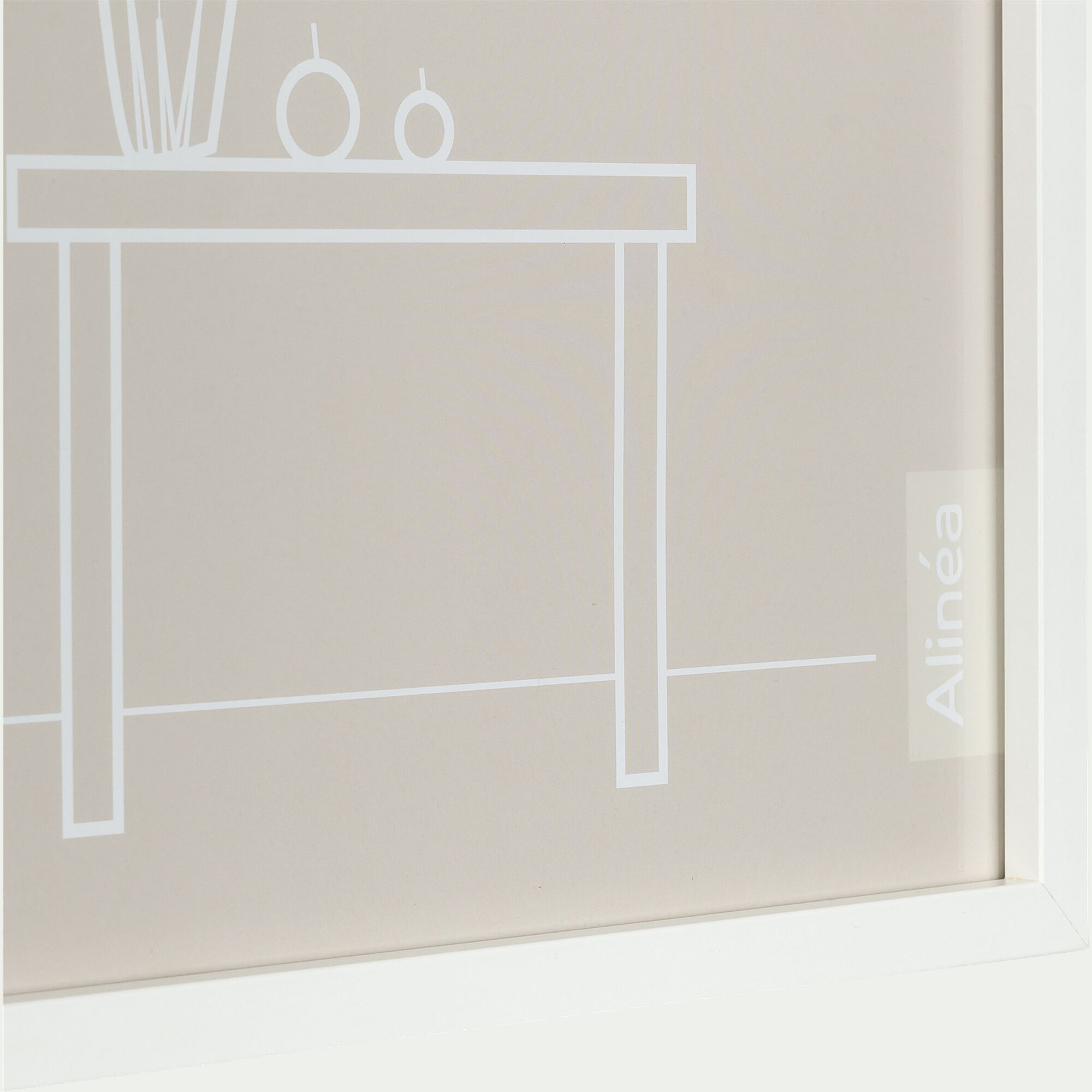 PAHA - Cadre photo en bois 40x50cm - blanc