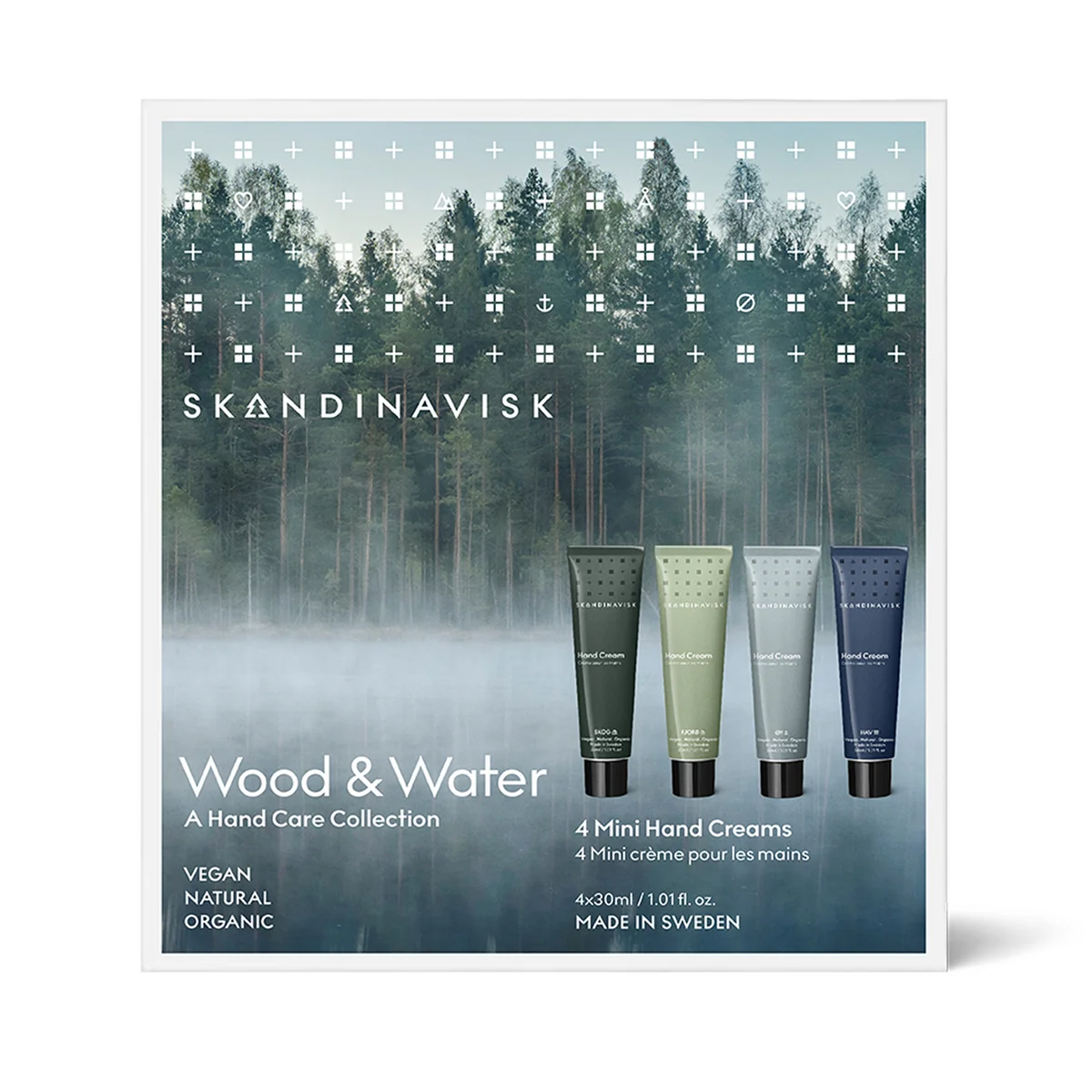 Skandinavisk - Wood & Water Handcremeset (4er-Set)