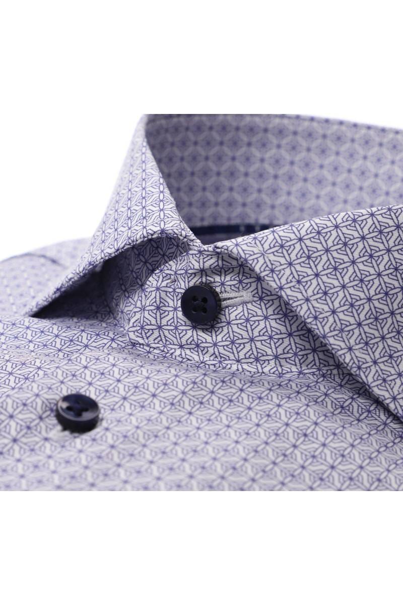 ETERNA Modern Fit Hemd mittelblau, Bedruckt