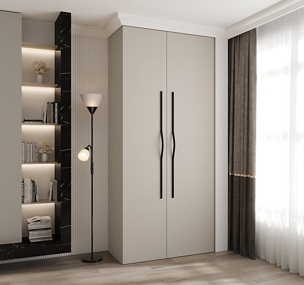 Armoire Como 2 a portes battantes H. 245 x L. 110 x P. 50, 2 portes