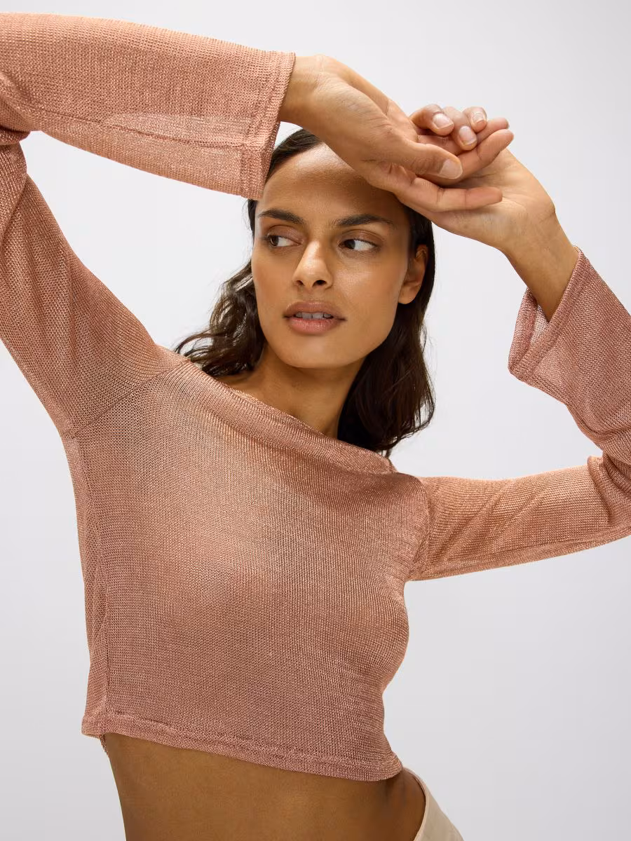 Viscose Rich Sheer Blouse