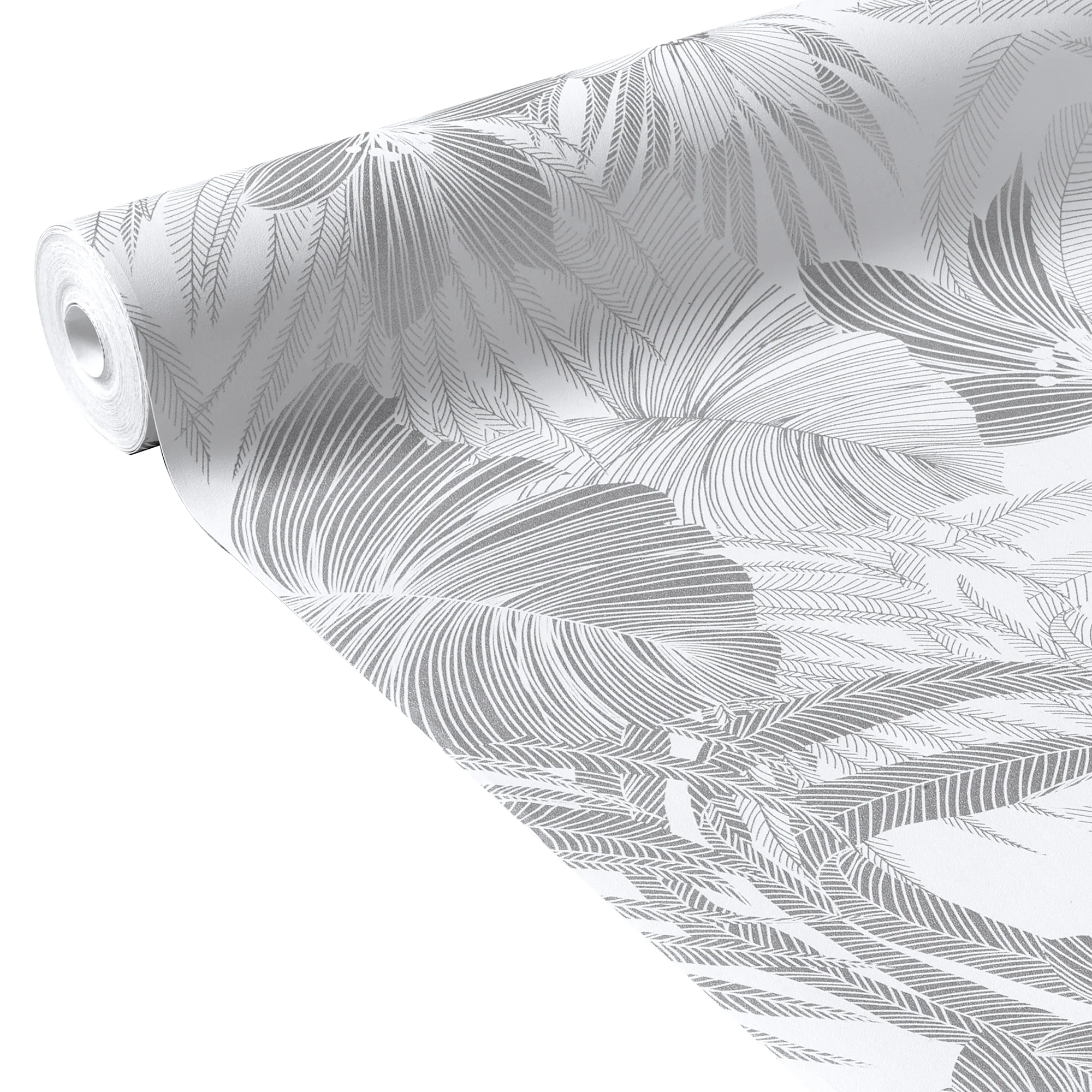 Papier peint intissé BLOSSOM coloris argent