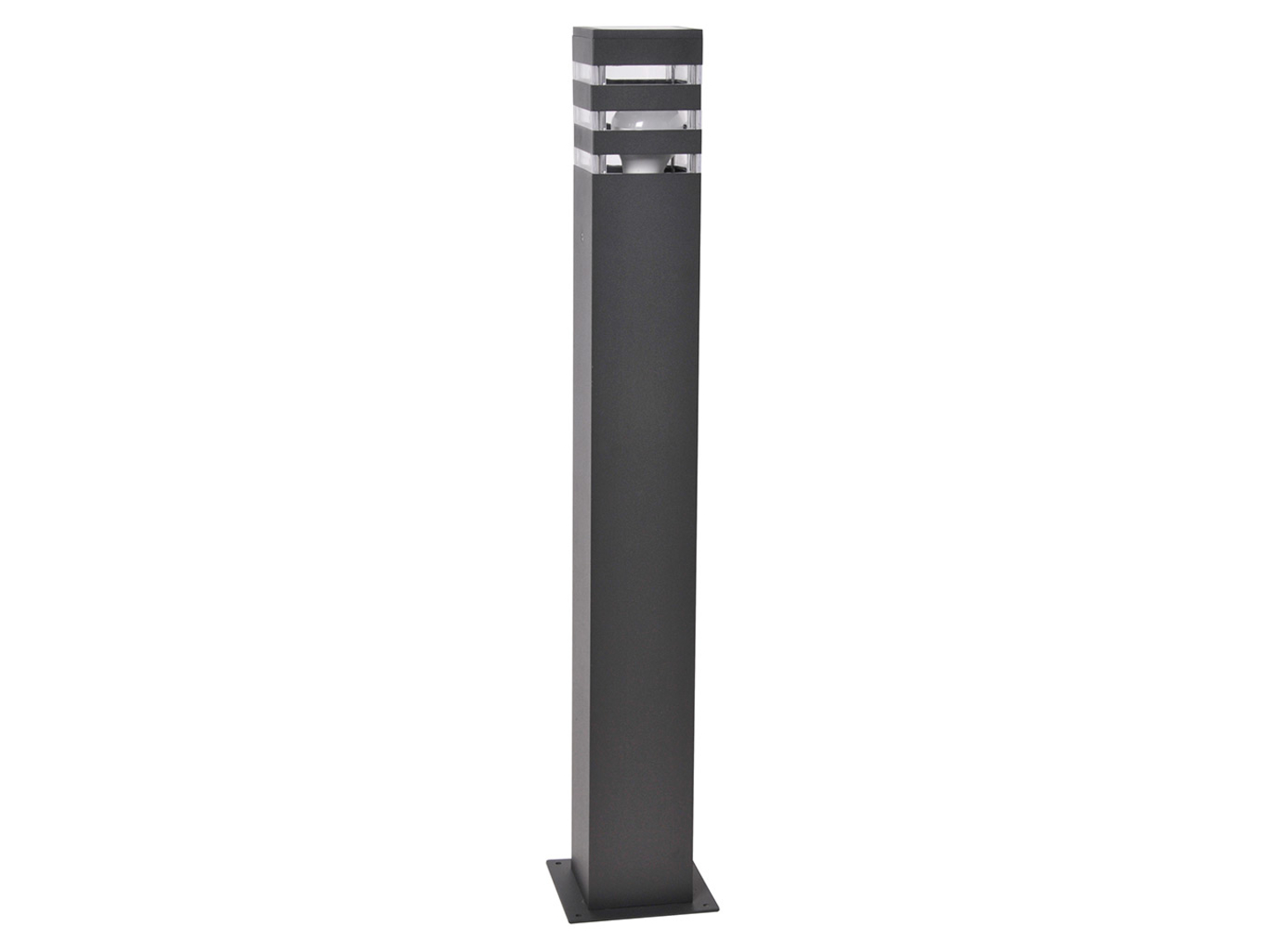 Słupek ogrodowy Teksas 74 cm aluminiowy grafitowy