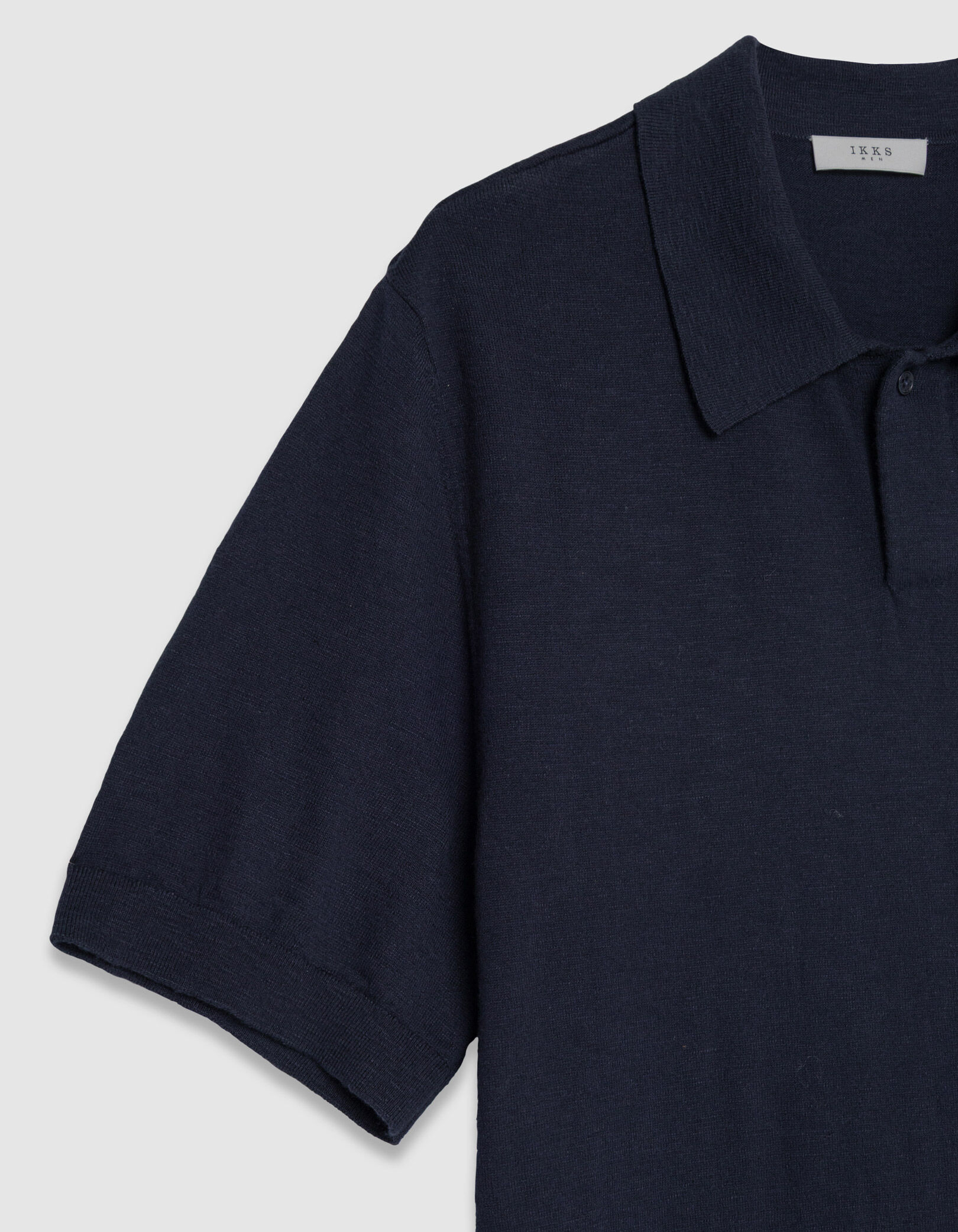 Polo manches courtes vert maille flammée Homme