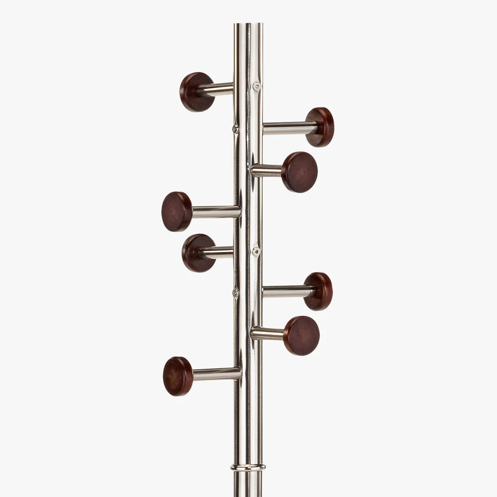 Cabide de Pé em Aço e Madeira 172cm CAUTO