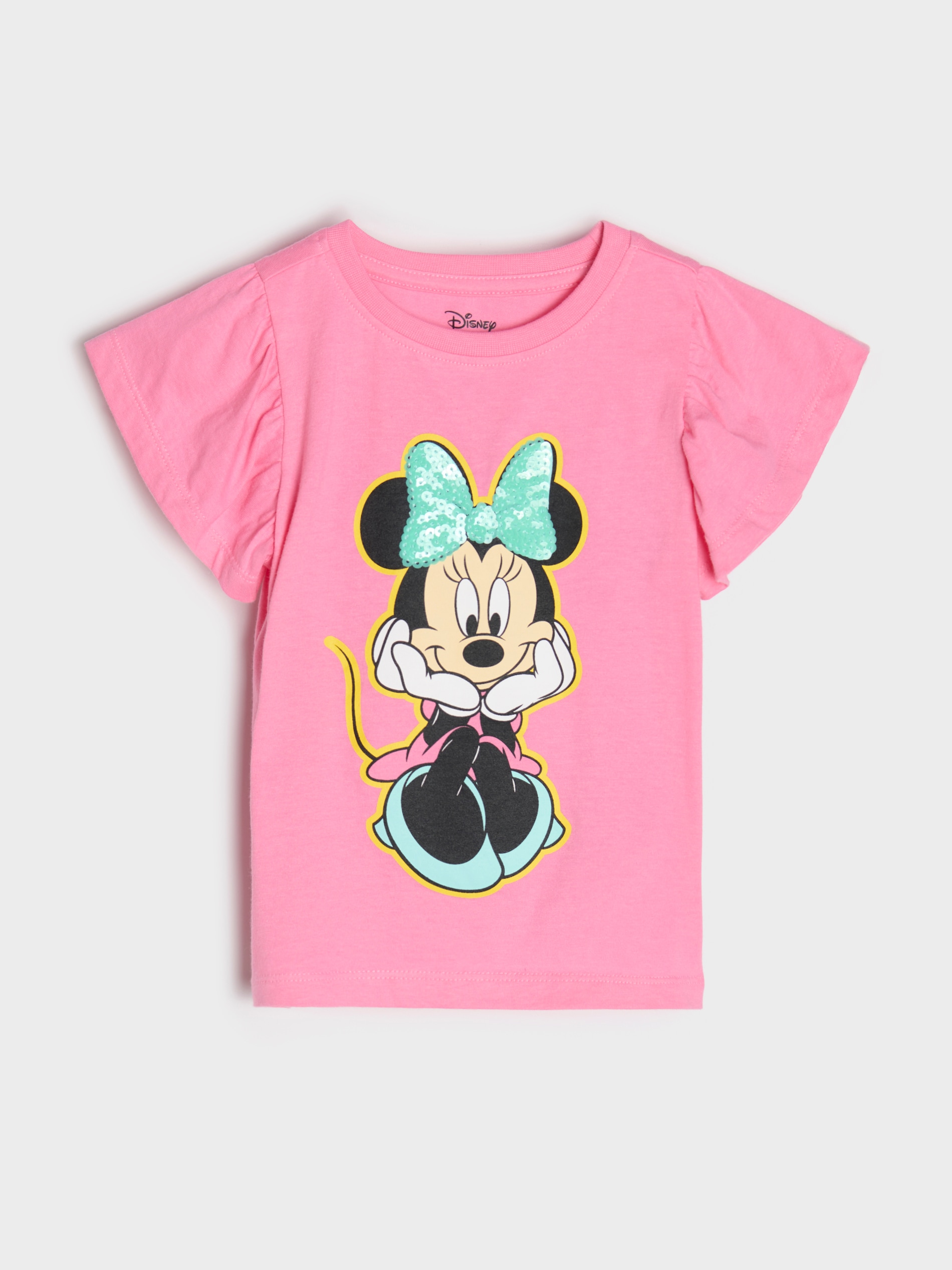 Koszulka z szerokimi rękawami zdobiona cekinami Minnie Mouse