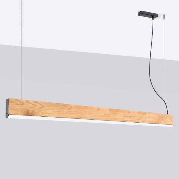 Lampa wisząca LYKKE dąb LED 1x36W Neutralna biel 3197lm Thoro Lighting